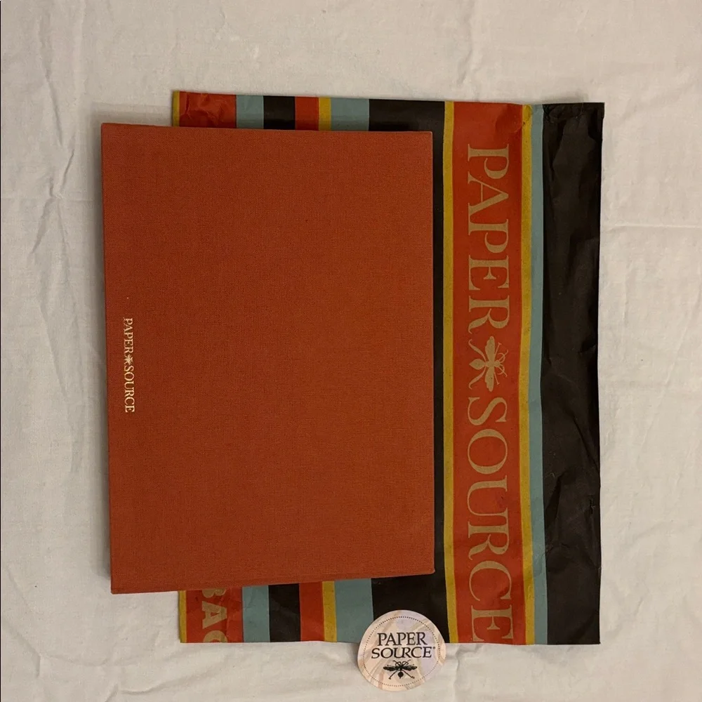 Paper Source Burnt Orange Guest Book, blank pages - Picture 4 of 4